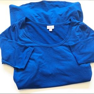 GUC Lularoe Blue Nicole Dress Size Medium